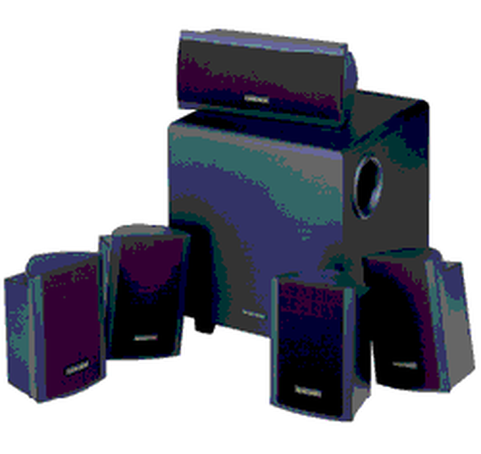 SIMPLY CINEMA ESC 333 - Black - Complete Dolby Digital Surround Sound System - Hero